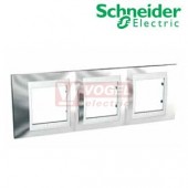 MGU66006810 Unica Plus - Krycí rámeček trojnásobný, Cromo/Polar