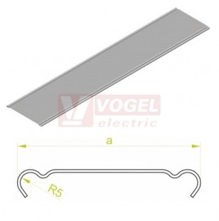 Víko žlabu 100  PKJ100/3, šířka 100mm, tl.1,0mm (100810)