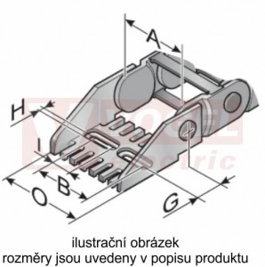 KA/Z 3003 řetězové zakončení (s otvory), pro vnitřní š=62mm, plast, pro řetěz MP 3000 (MR-030000008400)