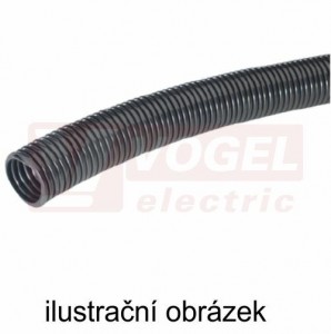 Chránička  10 TPRIB-10F, černá, průměr 9,7/13,0mm, 300N/100mm, polyester, F=jemný profil