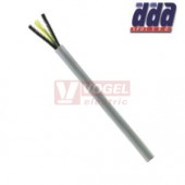 YY-JZ 3x 0,75 kabel flexibilní PVC šedý, číslované žíly se ZŽ