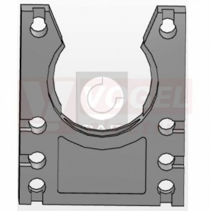 Příchytka  07 PAHOG-07 šedá, PA6, pro flexibilní chráničku NW07