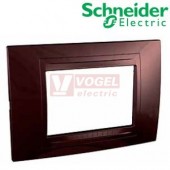 MGU410351 Unica Allegro - Krycí rámeček trojmodulový, Teracota