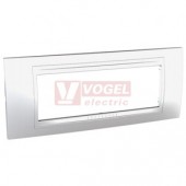MGU410460 Unica Allegro - Krycí rámeček čtyřmodulový, Silver
