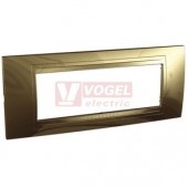 MGU410464 Unica Allegro - Krycí rámeček čtyřmodulový, Oro