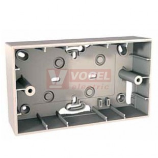 MGU810425 Instalační krabice Allegro 4 modulová, marfil