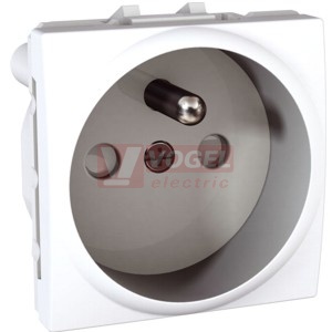 MGU303918 Unica - Zásuvka 230V/16A, 2P+PE clonky, šroubová, Polar