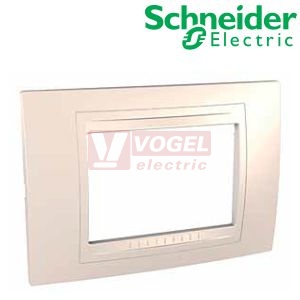 MGU410325 Unica Allegro - Krycí rámeček trojmodulový, Marfil