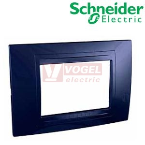 MGU410342 Unica Allegro - Krycí rámeček trojmodulový, Indigo