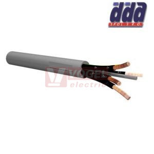 YY-OZ  4x 1,50 kabel flexibilní PVC šedý, číslované žíly bez ZŽ [0110094 OZ]