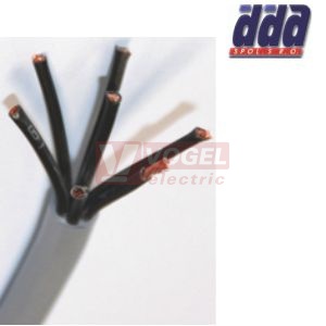 YY-OZ  7x 1,00 kabel flexibilní PVC šedý, číslované žíly bez ZŽ [0110069 OZ]