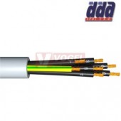 YY-JZ 3x 6,00 kabel flexibilní PVC šedý, číslované žíly se ZŽ [110147]