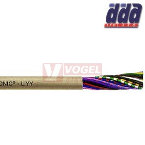 LiYY  12x0,25 kabel flexibilní datový, barevné žíly dle DIN 47100 [118037] POD 100 METRŮ JE ÚČTOVÁN POPLATEK ZA STŘIH 150,- BEZ DPH