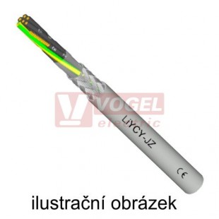 LiYCY-JZ 12x 1,00 kabel stíněný flexibilní, číslovaný, se ZŽ (F-CY-JZ)