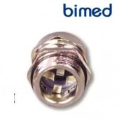 GM  12x1,5 vývodka BMEM-0S mosazná pro stíněné kabely, průměr 3-6,5mm, délka závitu 6mm