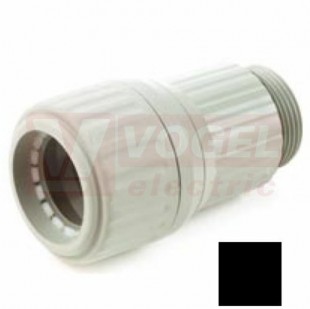 PM 25x1,5 vývodka SKGL 2525 S, přímá, černá, bezhalogenová, pro chráničku HFXS, PA, IP65, RAL9005