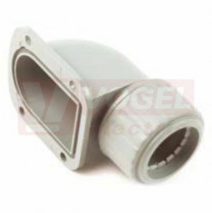 PM 63x1,5 vývodka SFL 6363 S, přírubová se 4 montážními otvory, šedá, bezhalogenová, pro chráničku HFXS, PA, IP65, RAL 7001
