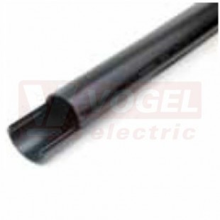 KKHR 50 Opravná dělená trubka, černá, horní a dolní část, 2m, zacvakávací uzavírání, dvojí těsnění, PVC-U, pro optickou chráničku LWL, RAL 9005