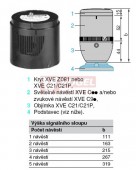 XVEC9G  akustický modul, 120V AC, 85db/1m, trvalý tón 2,8kHz