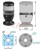 XVEL2G7 Světelný sloup ČI, 120V AC, včetně LED, s trvalým světlem