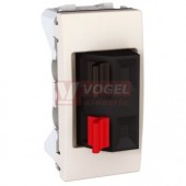 MGU348725 Unica - Svorky pro připojení reproduktorů, 1 modul, Marfil