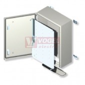 NP65-1008030 všh 1000x800x300mm nástěnná skříň IP65, s mont.deskou, RAL7035, zámek DB5