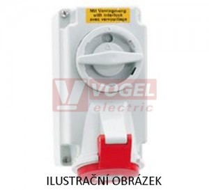 Zásuvka nástěnná s blokováním 16 3 230 6H W-DO WD