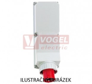 Přívodka nástěnná 4P 125A 500V IP67 7h Bals 24009, šroubová, GT