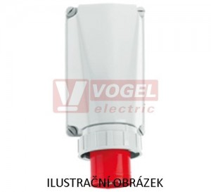 Přívodka nástěnná 4P 125A 400V IP67 6h Bals 24200, šroubová, GT