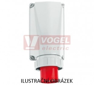 Přívodka nástěnná 4P 125A 500V IP67 7h Bals 24201, šroubová, GT