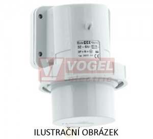 Přívodka nástěnná 5P  16A 400V IP67 6h Bals 26056, bezšroubová Quick