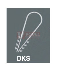 Příchytka pro kabelové svazky DKS 6-20 (na omítku), materiál PA 6 bezhalogen, UV stabilní, teplotní rozsah -20..+85°C (Schnabl 3003)
