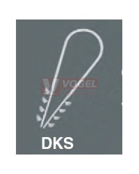 Příchytka pro kabelové svazky DKS 6-20 (na omítku), materiál PA 6 bezhalogen, UV stabilní, teplotní rozsah -20..+85°C (Schnabl 3003)