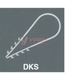 Příchytka Schnabl DKS 8-28 pro kabelové svazky (na omítku), materiál PA 6 bezhalogen, UV stabilní, teplotní rozsah -20..+85°C