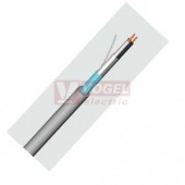 JYTY-O  3x1 kabel ovládací s pevným jádrem, PVC šedý (H,Č,Š) (stíněný Al fólie)