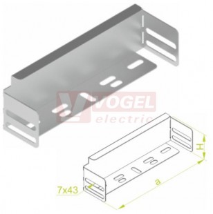 Záslepka žlabu ZKL400H42, tl.0,7mm (148801)