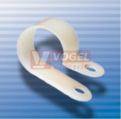 Příchytka PLAST  19,4 UCF-5 průmer smotku 19,4mm, šířka 12mm. otvor 4,6mm