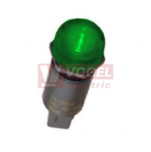 IS-95-G-12V DC signálka zelená, svítící, do otvoru pr.16mm