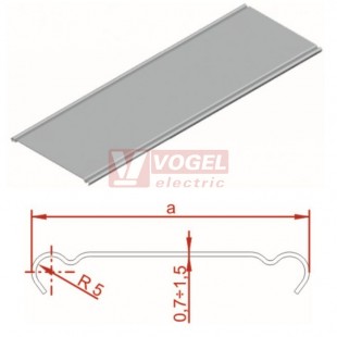 Víko žlabu 200  PKP200/3, šířka 200mm, tl.1,5mm (101220)