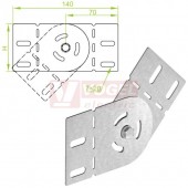 Spojka žlabu  80 LGPH80, otočná L=140mm, tl.1,5mm (182100)