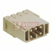 09140052616 Han-Modular, Han ES-module vložka konektoru, 5pin, 16A/400V, V, 0,14-2,5mm2, polykarbonát, RAL7032, postříbřené, pružinové