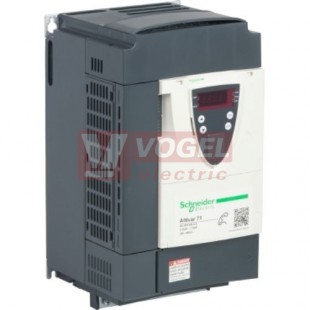 ATV71HU55N4Z Frekvenční měnič  5,5 kW, In = 14,3 A, 3 x 380 až 480 V, IP21, bez terminálu