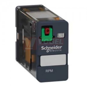 RPM11BD relé paticové výkonové, 1xCO přepínací kontakt, 15 A/24 V DC bez LED, test.tlačítko, kontakty AgNi