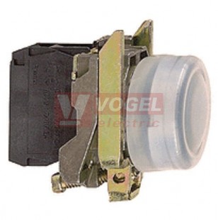 XB4BP21EX Ovládač stiskací, bílá, lícující,  ATEX D