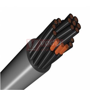 YSLY-OZ  2x0,50 kabel flexibilní, PVC šedý, číslované žíly bez ze/žl