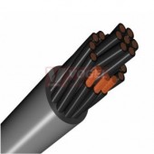 YSLY-OZ  4x0,50 kabel flexibilní, PVC šedý, číslované žíly bez ze/žl