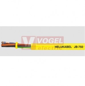 JB-750ŽL  3G  2,5 kabel flexibilní, 450/750V, PVC žlutý, barevné žíly se ze/žl (10337)