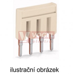 2004-402 Propojovací můstek 2 nás., izolovaný, sv.šedý, jm.proud 32A, TOPJOB S WAGO