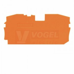 2016-1292 koncová destička/přepážka, oranžová, tl.1mm WAGO TOPJOB S