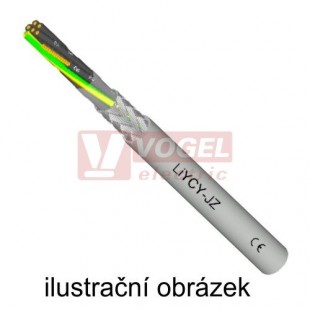LiYCY-JZ 18x 0,75 kabel stíněný flexibilní, číslovaný, se ZŽ (F-CY-JZ)